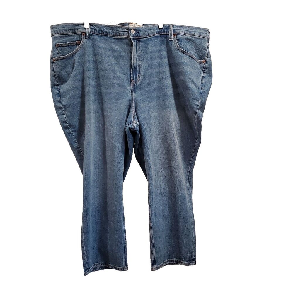 Abercrombie & Fitch Sz 22s Ultra High Rise Ankle Straight Plus Jeans Curve Love